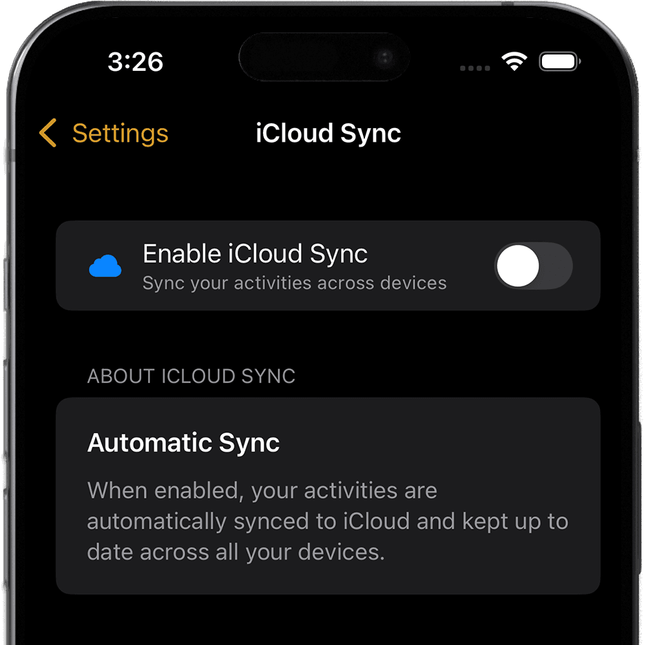 iCloud Sync