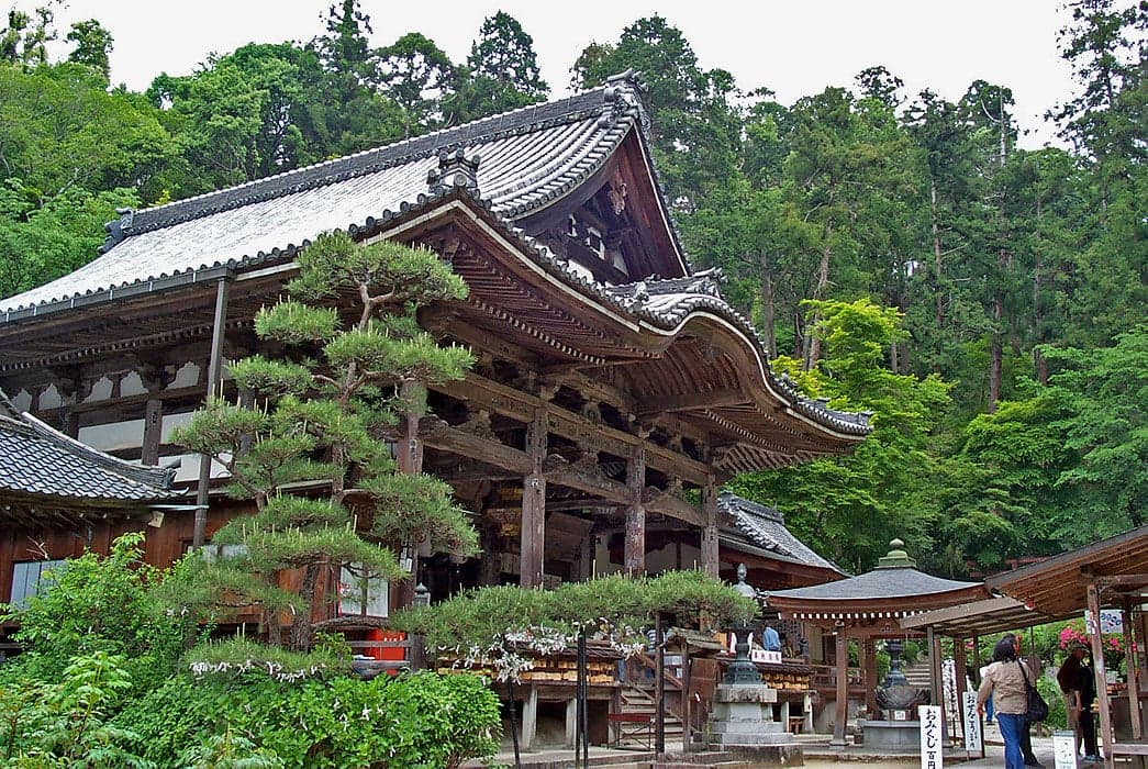 Oka-dera buddhist temple in Asuka, Japan